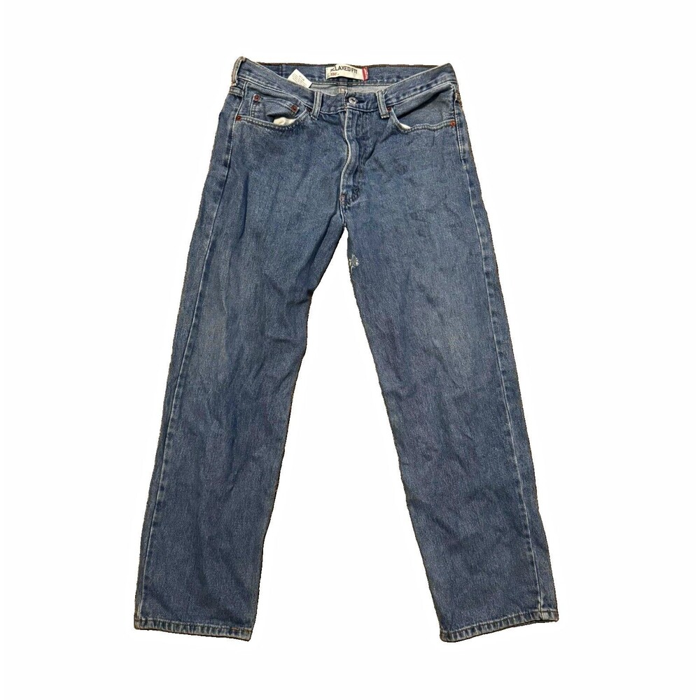 VTG Y2K Levi's 505 34x30 (fit 32x28) Relaxed Fit Men's Blue Denim Jeans Medium